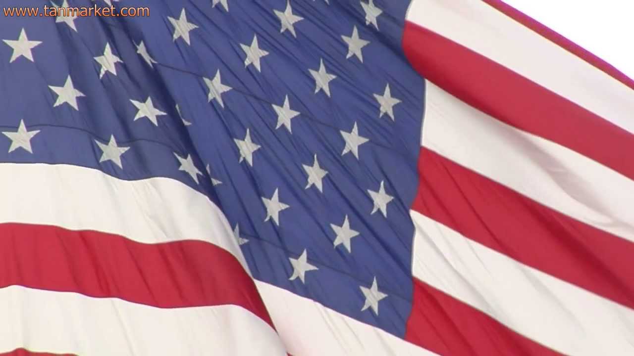 american flag close up and moving in slow motion 1
