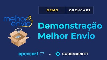 Demonstração da Integração Melhor Envio Oficial Opencart - Correios e Transportadoras