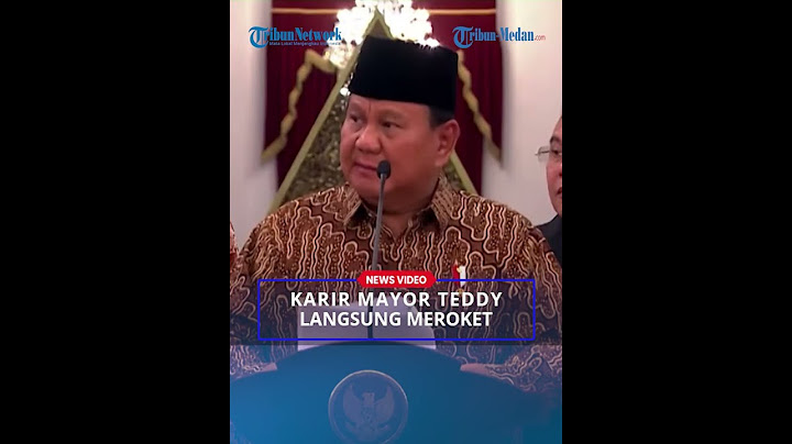 HORMAT Mayor Teddy ke Prabowo setelah Diangkat Menjadi Sekretaris Kabinet