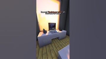 Computer desk design in Minecraft! 💻🔥✅ #minecraft #shorts