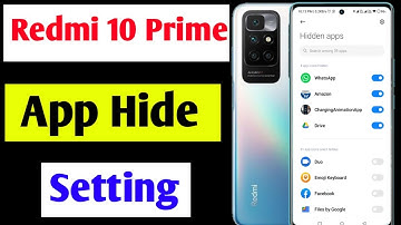Redmi 10 prime me app hide kaise kare | how to hide apps in Redmi 10 prime