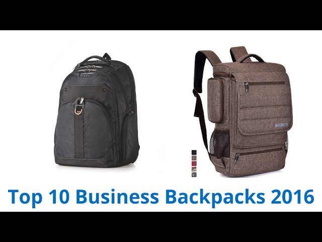10 Best Business Backpacks 2016 - YouTube