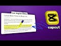How to edit highlight words effect with capcut