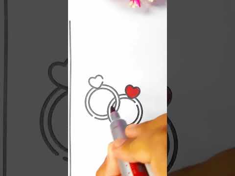 engagement Ring easy Colour art #shorts #tiktok #trending #viral #easy #colouring #colour