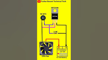 How To Fan Automatic ON & OFF Temperature Sensor Circuit #shorts