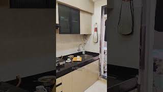 stylish modern kitchen design with badge laminate | modular kitchen #modernkitchen