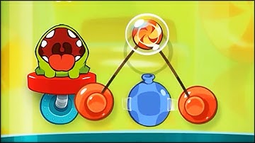 Cut the Rope: Experiments - Area 3 - Sticky Steps Walkthrough (all stars collected)