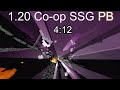 Minecraft Bedrock 1.20 SSG Speedrun co-op 4:12 (ft. Tenderloinjh)