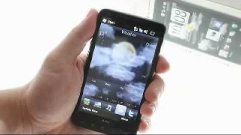 Official user interface of the HTC HD2