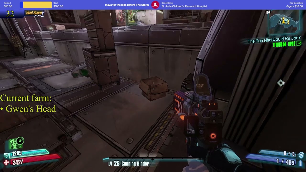 Gwen's Head for 3 points. | 