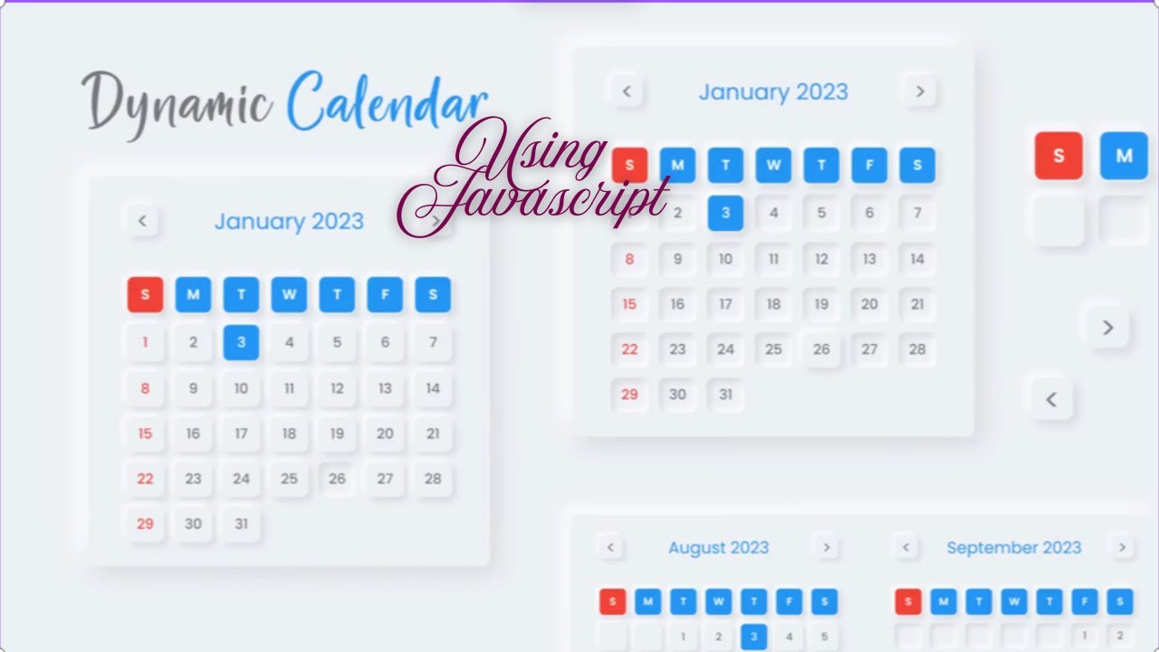 Creating a Dynamic JavaScript Calendar (that Actually Works) # ...