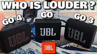 JBL GO 4 vs JBL GO 3 vs JBL GO : Who is LOUDER? Is it WORTH the money?Loudness test