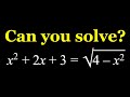 A radical equation with a radical solution