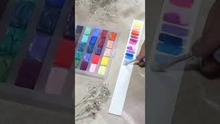 pruebas de color 🎨 caja de 25 colores mate #acuarelas #acuarelasartesanales