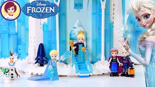The inside of Elsa's Ice Castle (with amazing staircase ❄)  Finishing Lego Frozen Castle Build