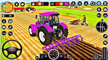 Modern tractor farming driving simulator 3d-New tractor game-android gameplay | tractorgame2.0