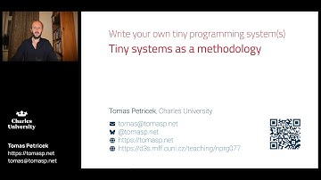 TinySystems 1.2 - Tiny systems as a methodology