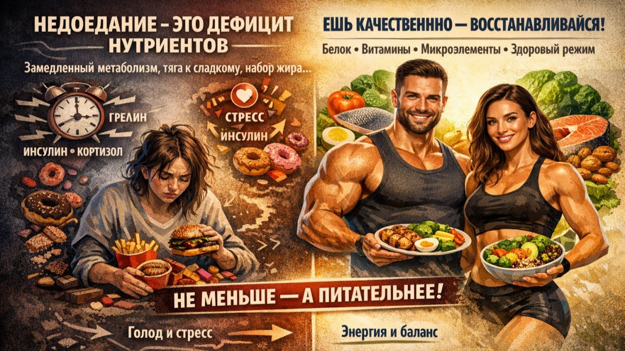 🍽️⚠️ Как недоедание делает вас толстым и нездоровым