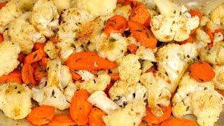 Easy & Delicious Roasted Cauliflower and Carrots Recipe | AnitaCooks.com
