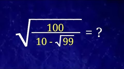 Nice Radical Problem |Math Olympiad |Can You Simplify This?