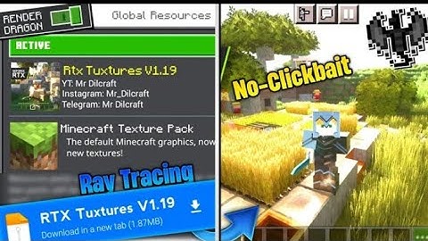 Real Bsl Shader for Minecraft pe 1.19 || Bsl In Mcpe ( Render Dragon Support )