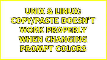 Unix & Linux: Copy/paste doesn