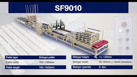 SF9010 Stringer Wood Pallet Nailing Machine #woodworkingmachine #woodpalletmachine #machine