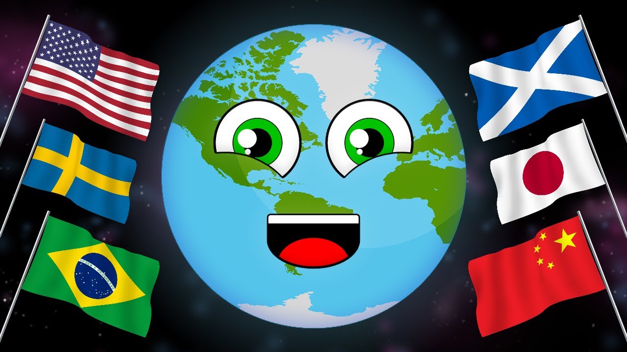 All the Countries of the World with Flags  Countries Of The World Song