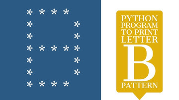 Python program to print pattern of letter B || Pattern Programming