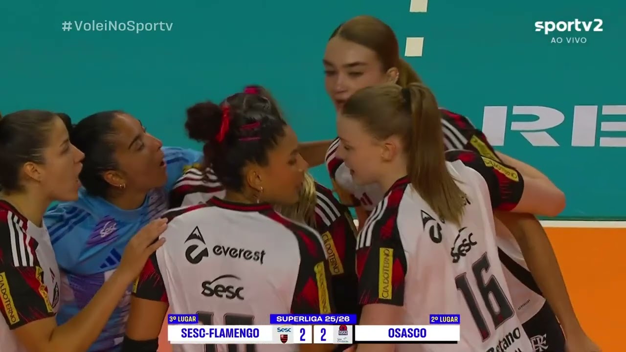 Superliga de Vôlei Feminino 2025/26 - Osasco/São Cristóvão Saúde x Sesc RJ/Flamengo ( 1 Turno )
