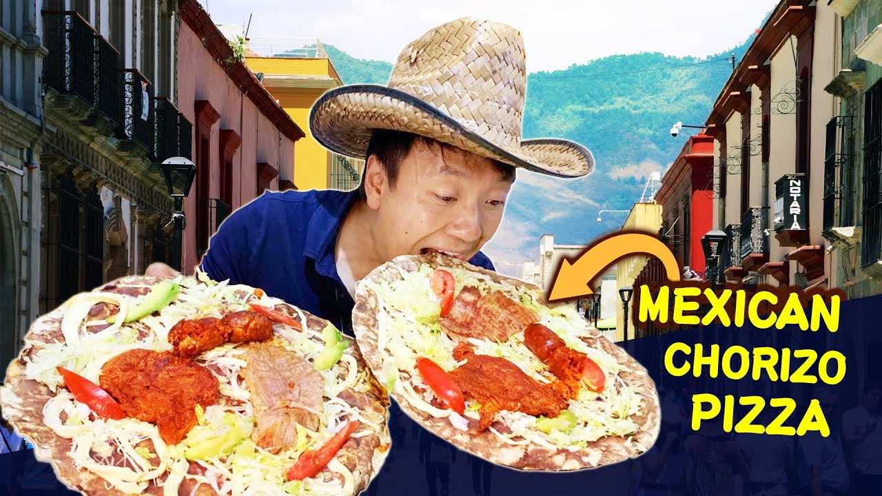 BREAKFAST: MEXICAN PIZZA (Tlayuda) & Mexican STREET FOOD at Local Market in  Oaxaca - YouTube