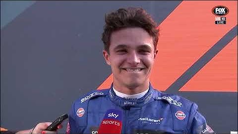 HILARIOUS Lando Norris post-race interview at Zandvoort! Cry-laughing