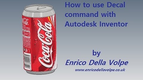 Video Tutorial: How to use Decal command with Autodesk Inventor