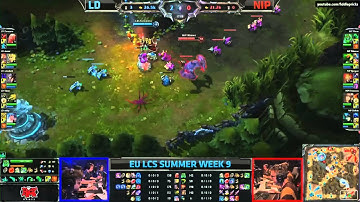 Lemondogs vs Ninjas In Pyjamas (LCS 2013 EU Summer Split W9 D1)
