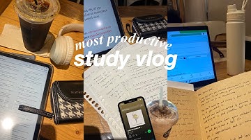 study vlog: most productive days! 📚 library, cafe study, lots of notetaking, exam week, uni vlog