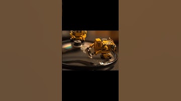 Tiny robots trying to clean specs glass #shorts #robots #mini #veo3 #ai