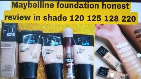 Maybelline fit me foundation 125 review năm 2024