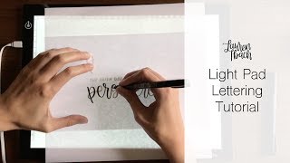 How to Use a Light Box (Light Pad) for Lettering and Crafts - An Artful Mom