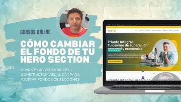 Reemplazar la Imagen de la Hero Section con DIVI