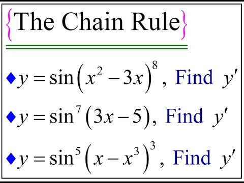 calculus chain rule help calculus chain rule help