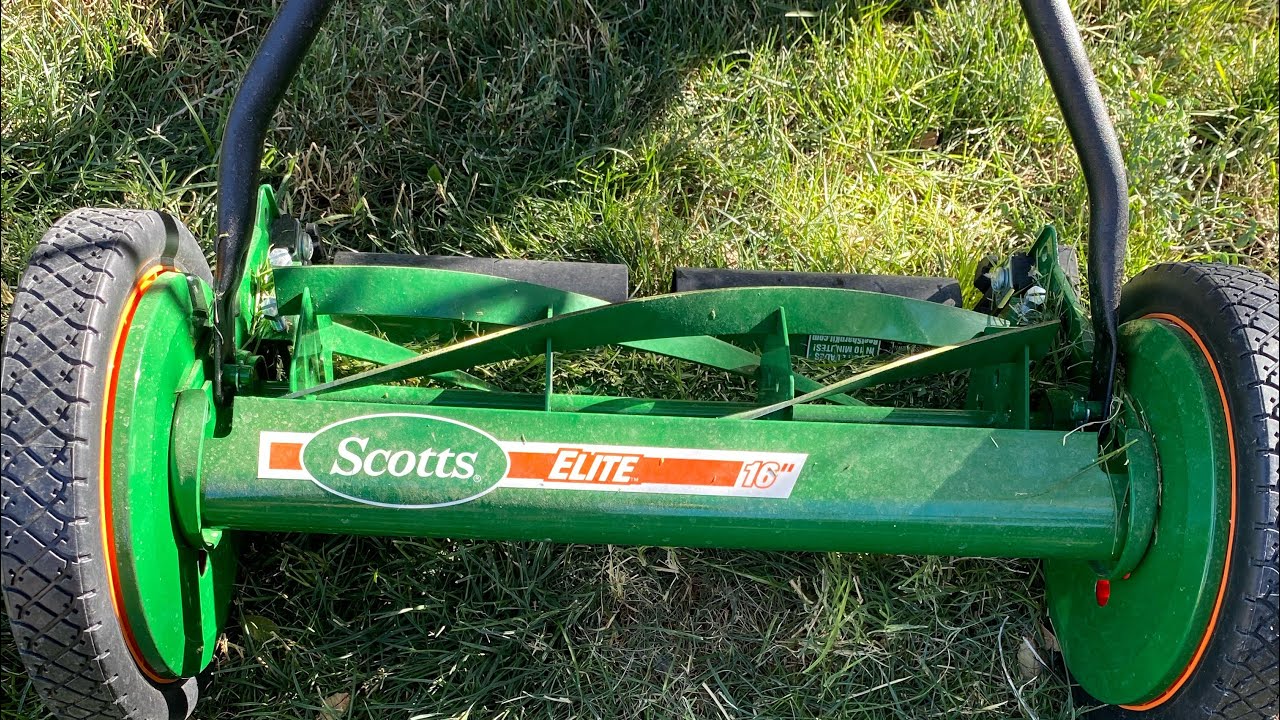 Scott's Elite Push Lawn Mower 16' 5 Blade Episode 10 