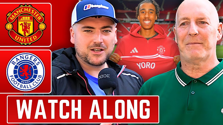 MANCHESTER UNITED VS RANGERS | LIVE with Tony & Kieron O'Neill