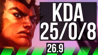 JARVAN IV vs LEE SIN (JGL) | Perfect KDA: 25/0/8, 47K damage | BR Grandmaster | 26.9