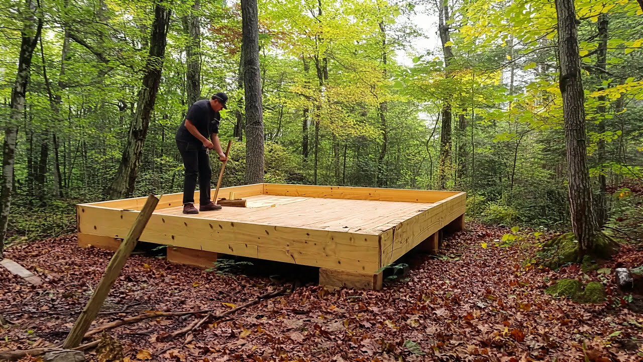 Man Builds House in Forest in 35 Days Alone - YouTube