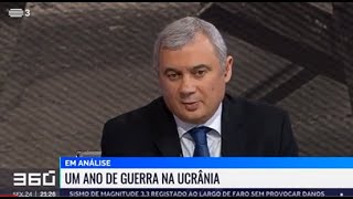 RTP 3: Pedro Silva Pereira comenta um ano de guerra na Ucrânia