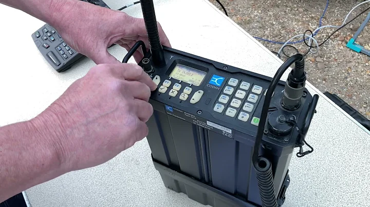 Codan 2110 Manpack Controls @ RADARC