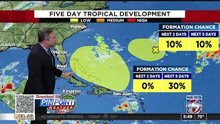 Will a tropical system develop off Florida?