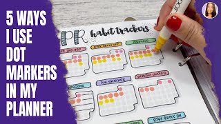 5 Ways I Use Zig Clean Color Dot Markers in my A5 Planner Update