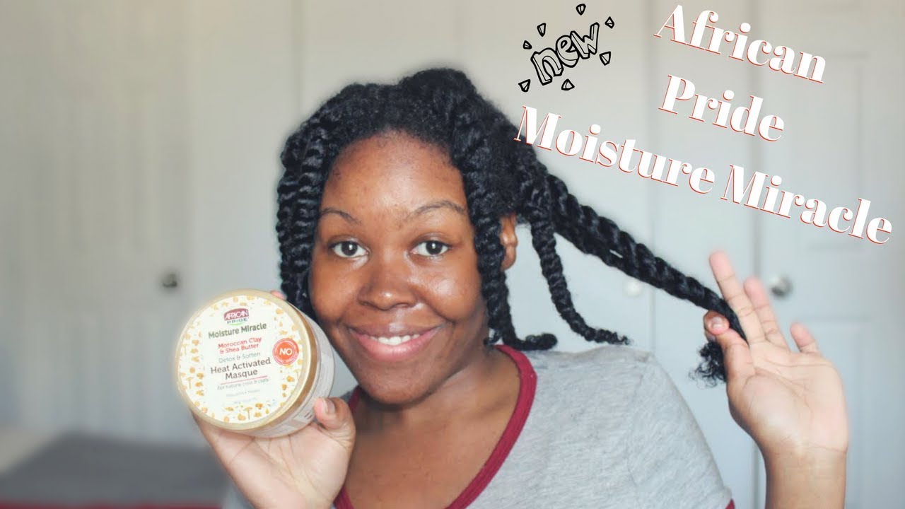 NEW African Pride Moisture Miracle Moroccan Clay & Shea Butter Masque | Demo & Review