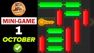 1 October Mini Game Key 100% Solved | Hamster Kombat Puzzle For Today
